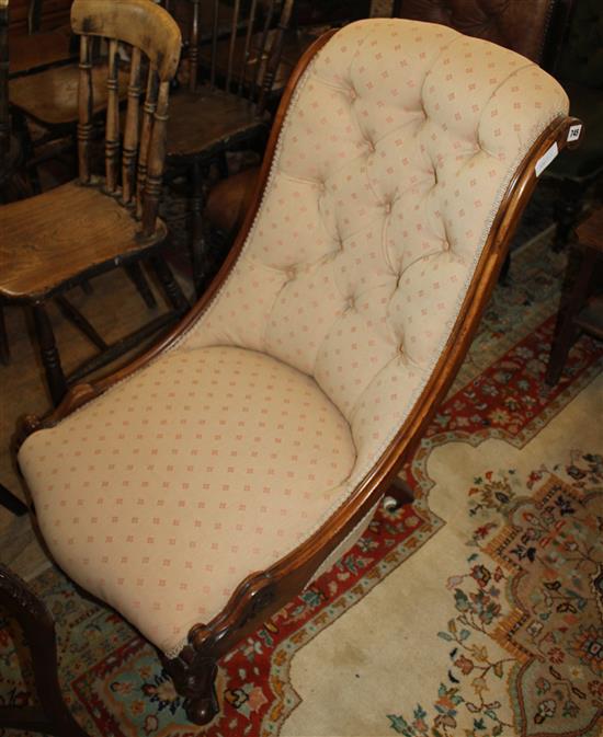 Victorian upholstered nursing chair